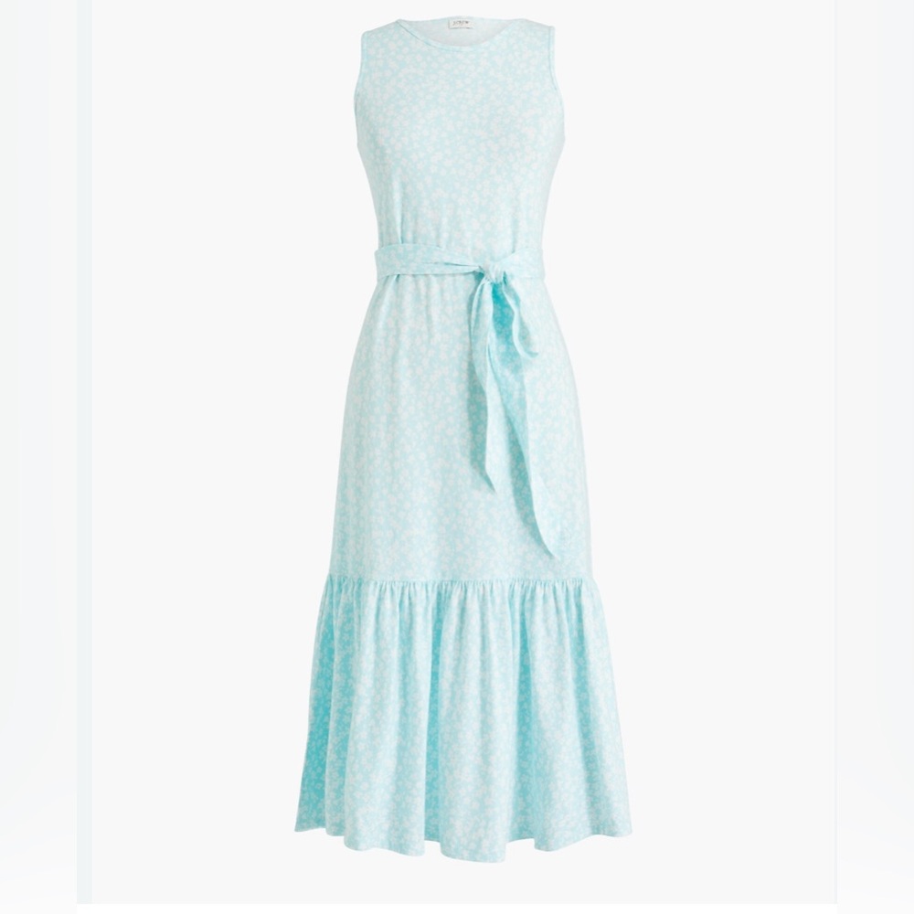 J crew floral knit midi dress